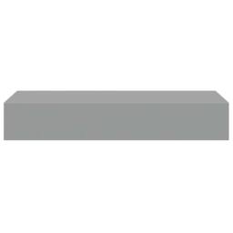 Berkfield Home Elegant Wall-mounted Drawer Shelves 2 pcs Grey 60x23.5x10cm MDF - Size: 60x23.5x10 cm - thumbnail 7