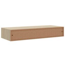 Berkfield Home Elegant Wall-mounted Drawer Shelves 2 pcs Grey 60x23.5x10cm MDF - Size: 60x23.5x10 cm - thumbnail 9