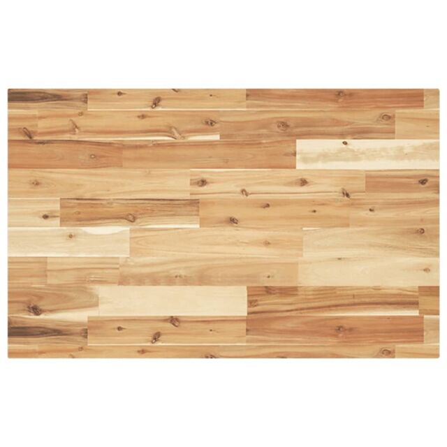 Berkfield Home Desk Top Oil Finished 120x50x4 cm Solid Wood Acacia in Brown - Size: 120 x 50 x 4 cm