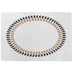 Benjamin Tate Design Greek Olive Tree Leaves Rug in Natural - Size: Large - thumbnail 1