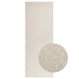 Berkfield Home Rug ZIZUR Cream 80x200 cm Jute Look Indoor & Outdoor - Size: Medium - thumbnail 2