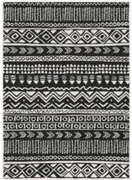 THE RUGS Reversible Outdoor Rugs in Aztec Design Duo Weave Collection in Black - Size: 160 cm x 230 cm - thumbnail 2