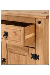 Seconique Corona 1 Drawer 1 Door Bedside in Natural - thumbnail 5