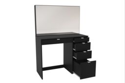 Birlea Ava 5 Drawer Dressing Table Black - thumbnail 4
