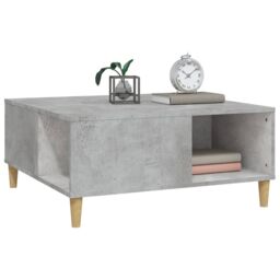 Berkfield Home Coffee Table Concrete Grey 80x80x36.5 cm Engineered Wood - thumbnail 4
