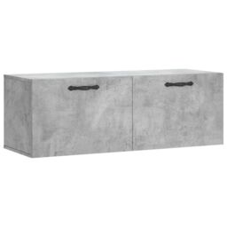 Berkfield Home Wall Cabinet Concrete Grey 100x36.5x35 cm Engineered Wood - thumbnail 2