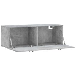 Berkfield Home Wall Cabinet Concrete Grey 100x36.5x35 cm Engineered Wood - thumbnail 6