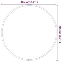 Berkfield Home Wall Mirror Gold √ò 40 cm Round - thumbnail 6