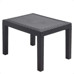 idooka Garden Coffee Table Rattan Style Outdoor Patio Balcony Furniture Dark Grey