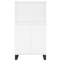 Berkfield Home Highboard White 60x36x110 cm Engineered Wood - Size: 60 x 36 x 110 cm - thumbnail 6