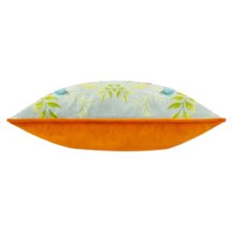 Wylder Nectar Garden Blossom Piped Velvet Cushion - Size: 43 cm x 43 cm - thumbnail 3