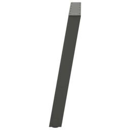 Berkfield Home vidXL Dining Table Legs U-Shaped 2 pcs Anthracite 100x(72-73) cm Steel in Black - thumbnail 6