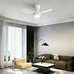 Harper Living Ceiling Fan Light with Remote, 40W 2100LM LED Dimmable Fan Lamp White - thumbnail 7