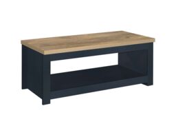 Birlea Coffee Table Highgate Rectangular Farmhouse Shabby Chic in Blue - thumbnail 3
