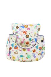 Bean Lazy Cotton Party Animals Bean Bag Arm Chair with Beans Child / Teen size in Light Beige - Size: Large - thumbnail 1