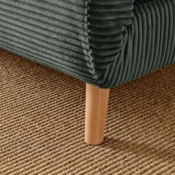 FurnitureboxUK Bobby Green Jumbo Corduroy Double Folding Sofa Bed - thumbnail 7