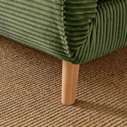 FurnitureboxUK Bobby Green Jumbo Corduroy Double Folding Sofa Bed - thumbnail 6