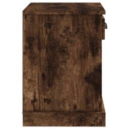 Berkfield Home Elegant Bedside Cabinets 2 pcs Smoked Oak 43x36x50 cm in Brown - Size: 43 x 36 x 50 cm - thumbnail 9