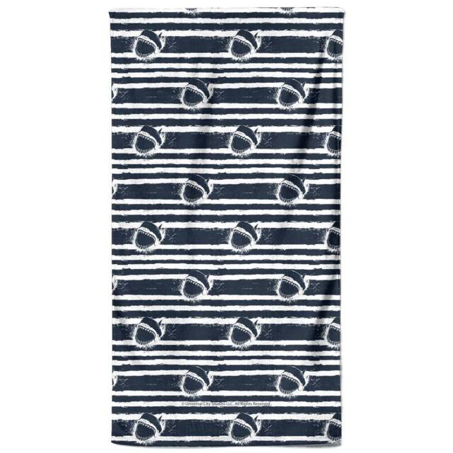 Zavvi Jaws Stripes Beach Towel in Navy - image 1