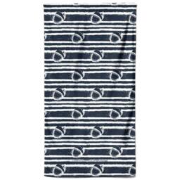 Zavvi Jaws Stripes Beach Towel in Navy - thumbnail 2