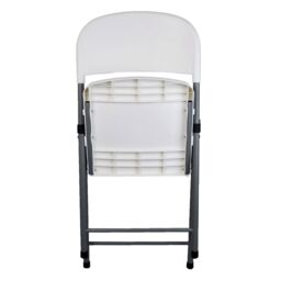 Harbour Housewares Folding Trestle Chairs White Pack of 6 - thumbnail 4