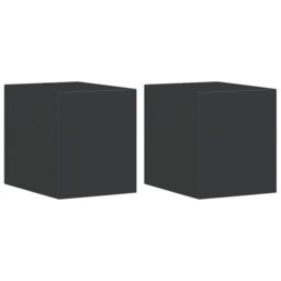 Berkfield Home Outdoor Wall Lights 2pcs Black Die-cast Aluminium - thumbnail 2