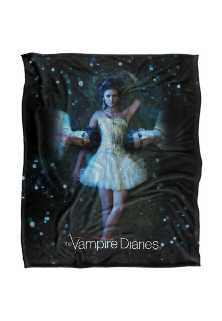 Warner Brothers Vampire Diaries D E S Silky Touch Super Soft Throw Blanket 152x127cm in White - Size: 152x127 cm - image 1