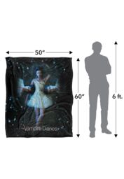 Warner Brothers Vampire Diaries D E S Silky Touch Super Soft Throw Blanket 152x127cm in White - Size: 152x127 cm - thumbnail 3