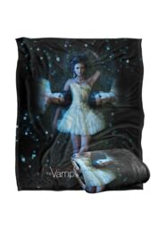 Warner Brothers Vampire Diaries D E S Silky Touch Super Soft Throw Blanket 152x127cm in White - Size: 152x127 cm - thumbnail 2