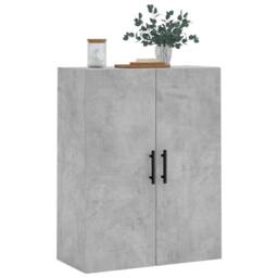 Berkfield Home Wall Mounted Cabinet Concrete Grey 69.5x34x90 cm - thumbnail 4