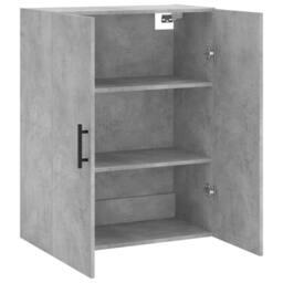Berkfield Home Wall Mounted Cabinet Concrete Grey 69.5x34x90 cm - thumbnail 6