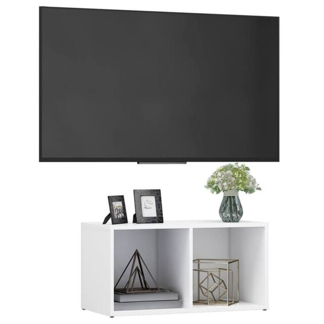 Berkfield Home TV Cabinet White 72x35x36.5 cm Engineered Wood - image 1