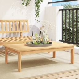 Berkfield Home Garden Table 100x60x30 cm Solid Wood Acacia in Brown - Size: 100 x 60 x 30 cm - thumbnail 1