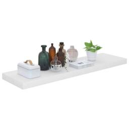 Berkfield Home Durable Floating Wall Shelf High Gloss White 90x23.5x3.8 cm MDF