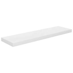Berkfield Home Durable Floating Wall Shelf High Gloss White 90x23.5x3.8 cm MDF - thumbnail 3
