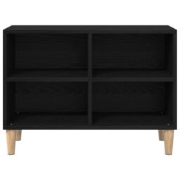 Berkfield Home Black Oak TV Cabinet - 69.5x30x50 cm, Made from Engineered Wood - Size: 69.5x30x50 cm - thumbnail 6