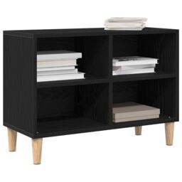 Berkfield Home Black Oak TV Cabinet - 69.5x30x50 cm, Made from Engineered Wood - Size: 69.5x30x50 cm - thumbnail 3
