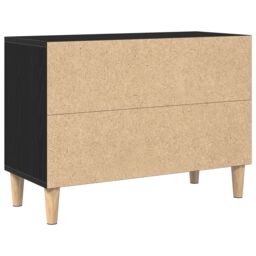 Berkfield Home Black Oak TV Cabinet - 69.5x30x50 cm, Made from Engineered Wood - Size: 69.5x30x50 cm - thumbnail 5