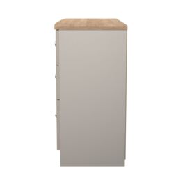 Ready Assembled 2 U Cumbria 6 Drawer Midi Chest (Ready Assembled) in Taupe - Size: Large - thumbnail 2