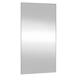Berkfield Home Wall Mirror 50x100 cm Glass Rectangle in Silver - thumbnail 3