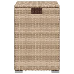 Berkfield Home Propane Tank Cover Table Beige 40x40x60 cm Poly Rattan - Size: 40 x 40 x 60 cm - thumbnail 5