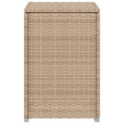 Berkfield Home Propane Tank Cover Table Beige 40x40x60 cm Poly Rattan - Size: 40 x 40 x 60 cm - thumbnail 6