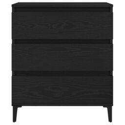 Berkfield Home Sideboard Black Oak 60x35x70 cm Engineered Wood - Size: 60 x 35 x 70 cm - thumbnail 7