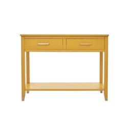 Cabinet Bits Palazzi 2 Drawer Console Table in Mustard - thumbnail 2