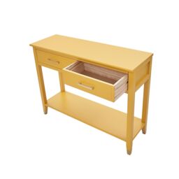 Cabinet Bits Palazzi 2 Drawer Console Table in Mustard - thumbnail 5