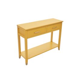 Cabinet Bits Palazzi 2 Drawer Console Table in Mustard - thumbnail 4