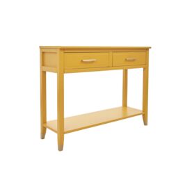 Cabinet Bits Palazzi 2 Drawer Console Table in Mustard - thumbnail 3
