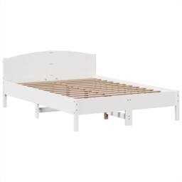 Berkfield Home Bookcase Bed without Mattress White 160x200cm Solid Wood Pine - Size: 160x200 cm - thumbnail 8