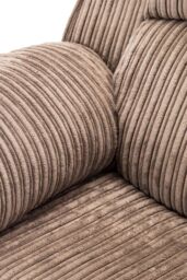 More4Homes Postana 2 Seater Electric High Back Jumbo Cord Fabric Recliner Sofa in Brown - thumbnail 5
