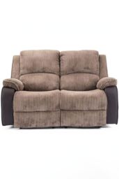 More4Homes Postana 2 Seater Electric High Back Jumbo Cord Fabric Recliner Sofa in Brown - thumbnail 4